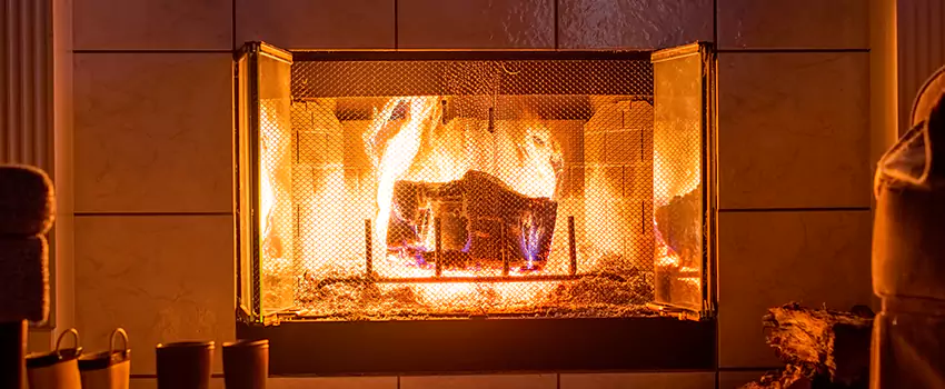 Mendota Hearth Landscape Fireplace Installation in Sevierville, Tennessee