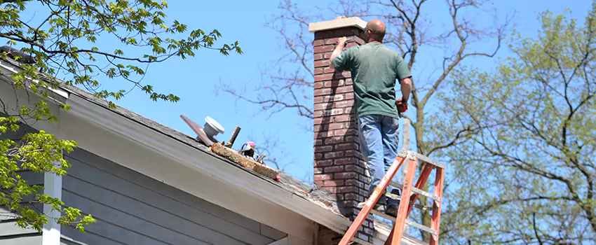 Vinyl and PVC Chimney Flashing Installation in Sevierville, TN